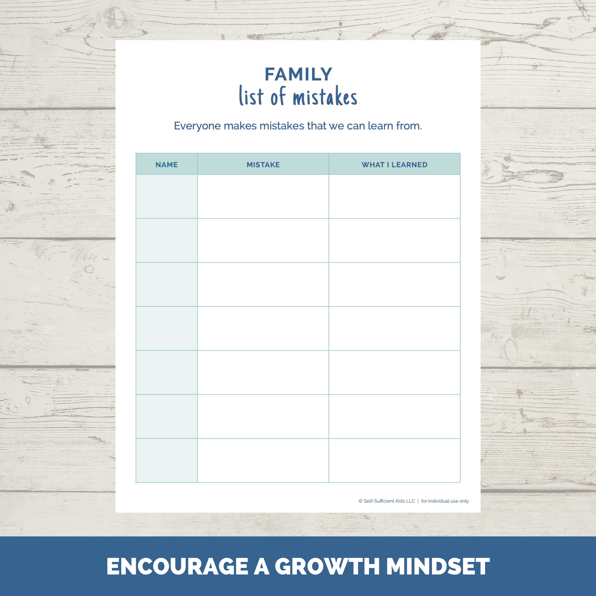 All-in-One Family Meeting Toolkit – Self-Sufficient Kids LLC