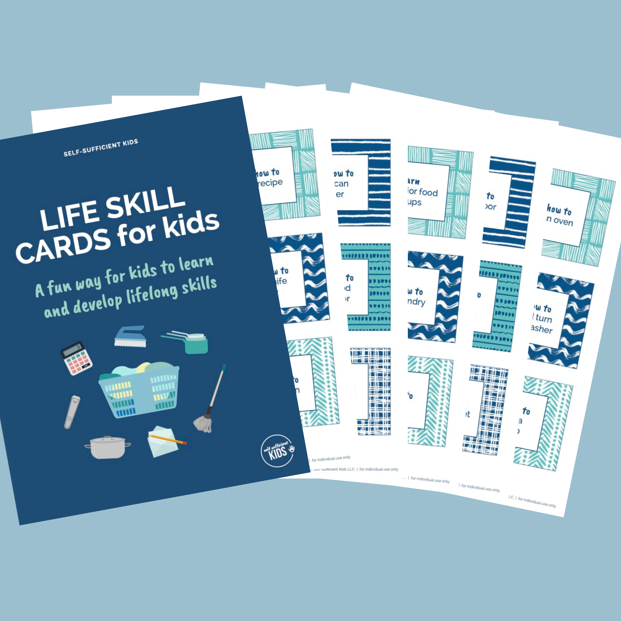 81 Life Skills Cards for Kids